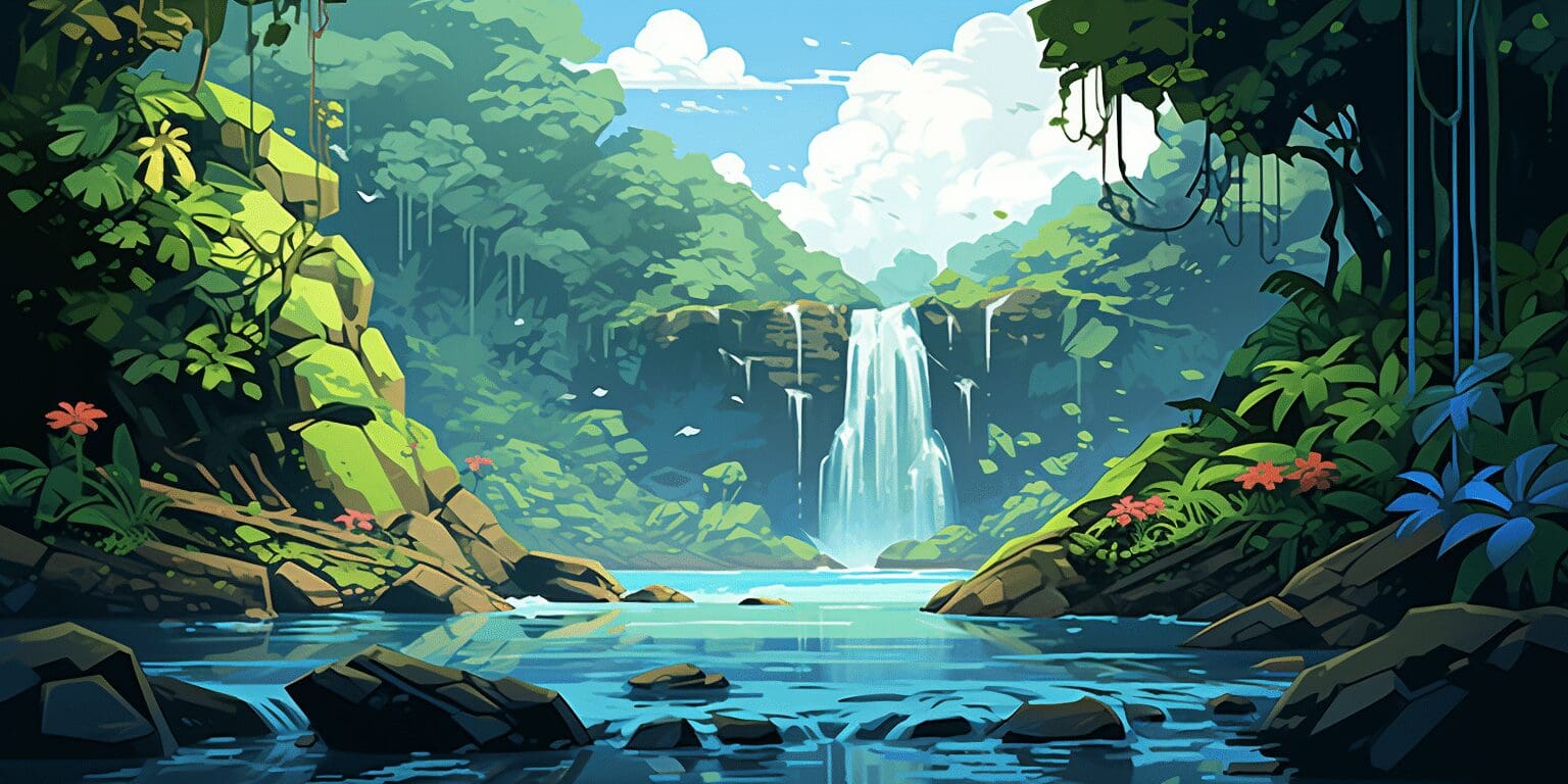 Rio Celeste Costa Rica: The Ultimate Guide 1 Rio Celeste Costa Rica waterfall with radiant blue waters, contrasted by the lush green of Costa Rica's jungles