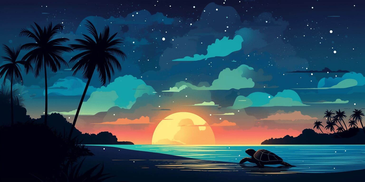 Amazing Turtles in Tortuguero Costa Rica a Magical Experience 5 Tortuguero Costa Rica The Land of Turtles Illustration