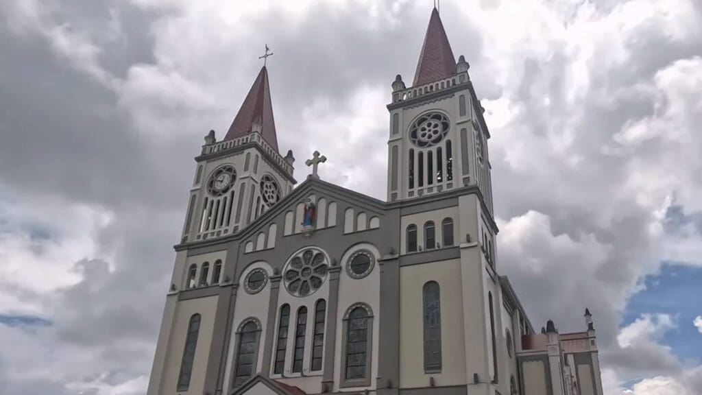 50 Of The Best And Most Famous Landmarks In The Philippines 12 Baguio Cathedral, Baguio City - A historic cathedral with a rose-colored exterior