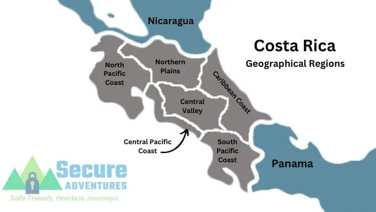 Home 11 Costa Rica Regions Map 1