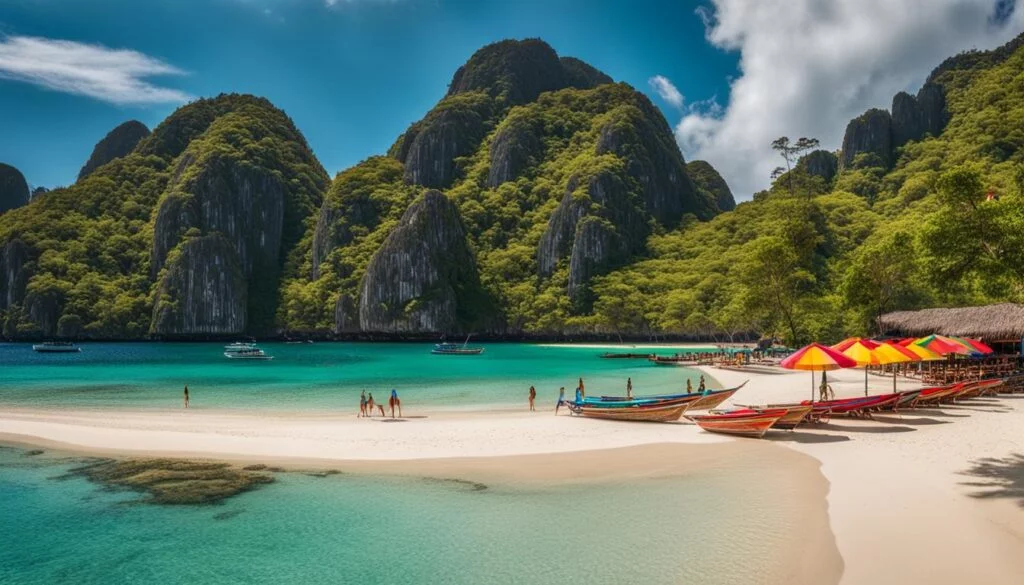 2024 List of Best and Most Beautiful Beaches in Philippines 3 panoramic view of the turquoise waters and white sand beaches of El Nido