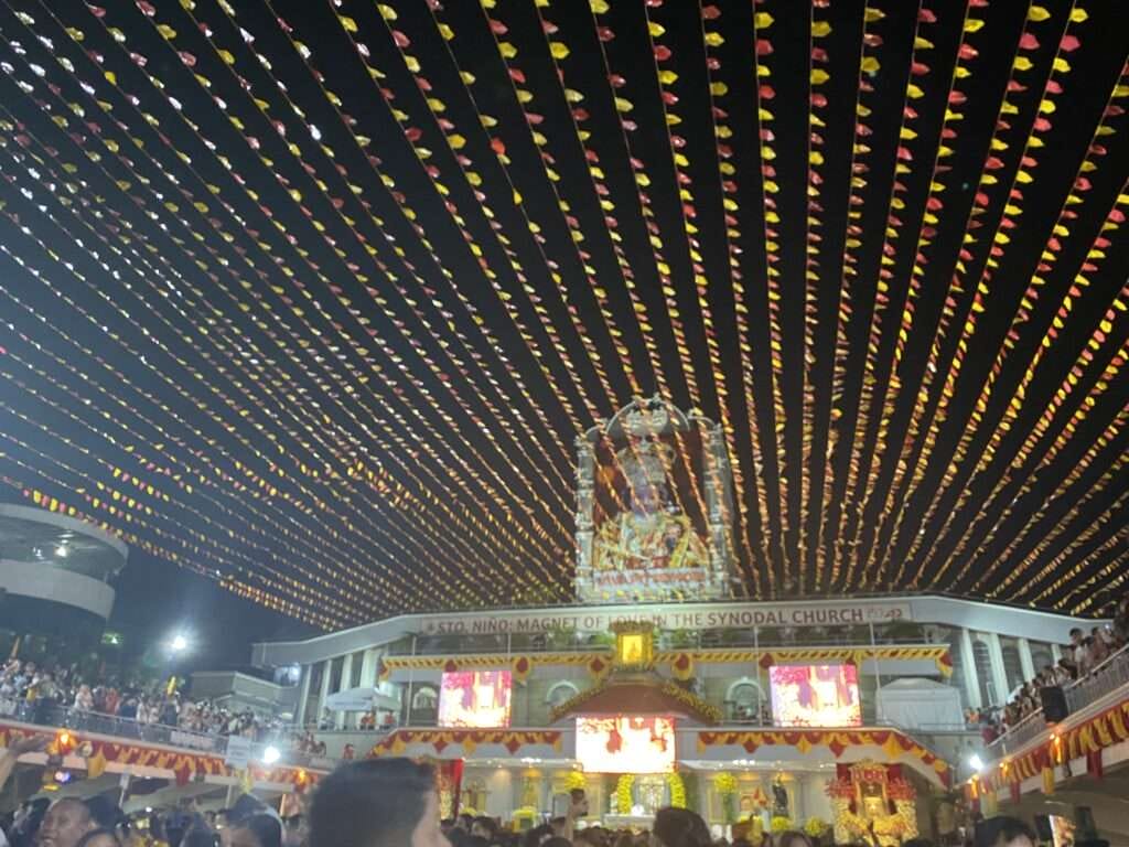 Visiting Basilica Minore del Santo Nino in Cebu City 8 View of the church during the Sinulog festival