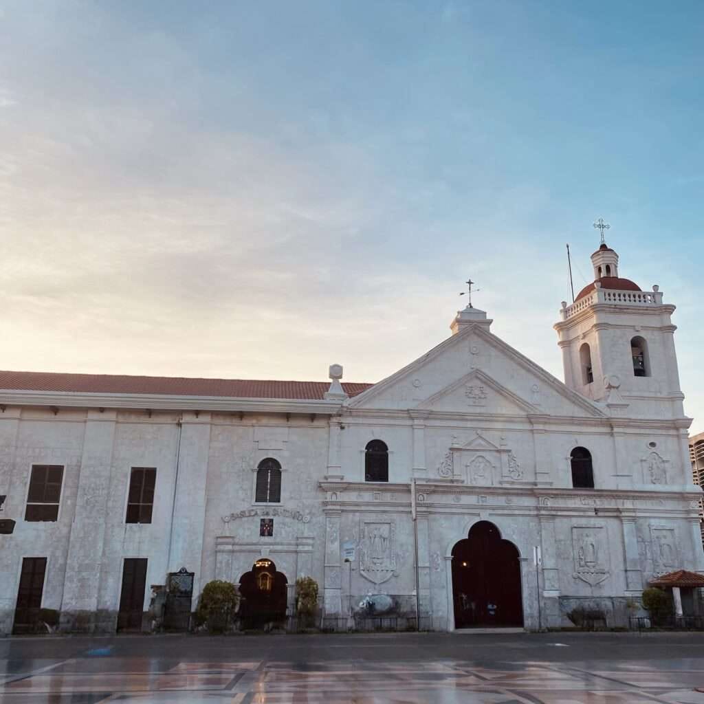 Visiting Basilica Minore del Santo Nino in Cebu City 1 View of the church from within the court yard