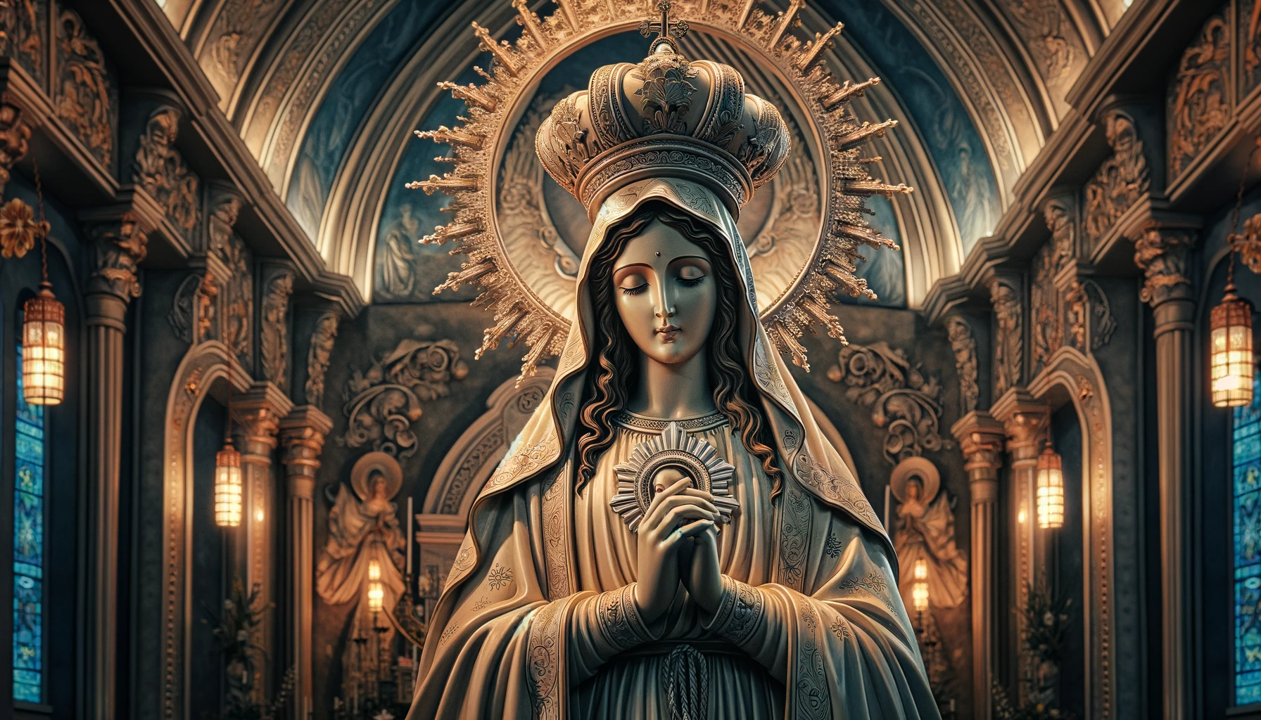 Simala Shrine 2024: A Journey to the Miraculous and Mystical Castle Church in Cebu 5 Mother Mary inside of Simala Shrine