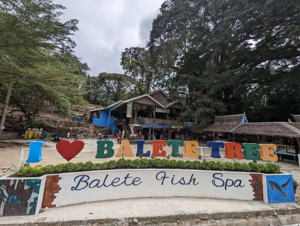 The Century Old Enchanted Balete Tree In Mystical Siquijor 1 The "I love balete tree" fish spa signage