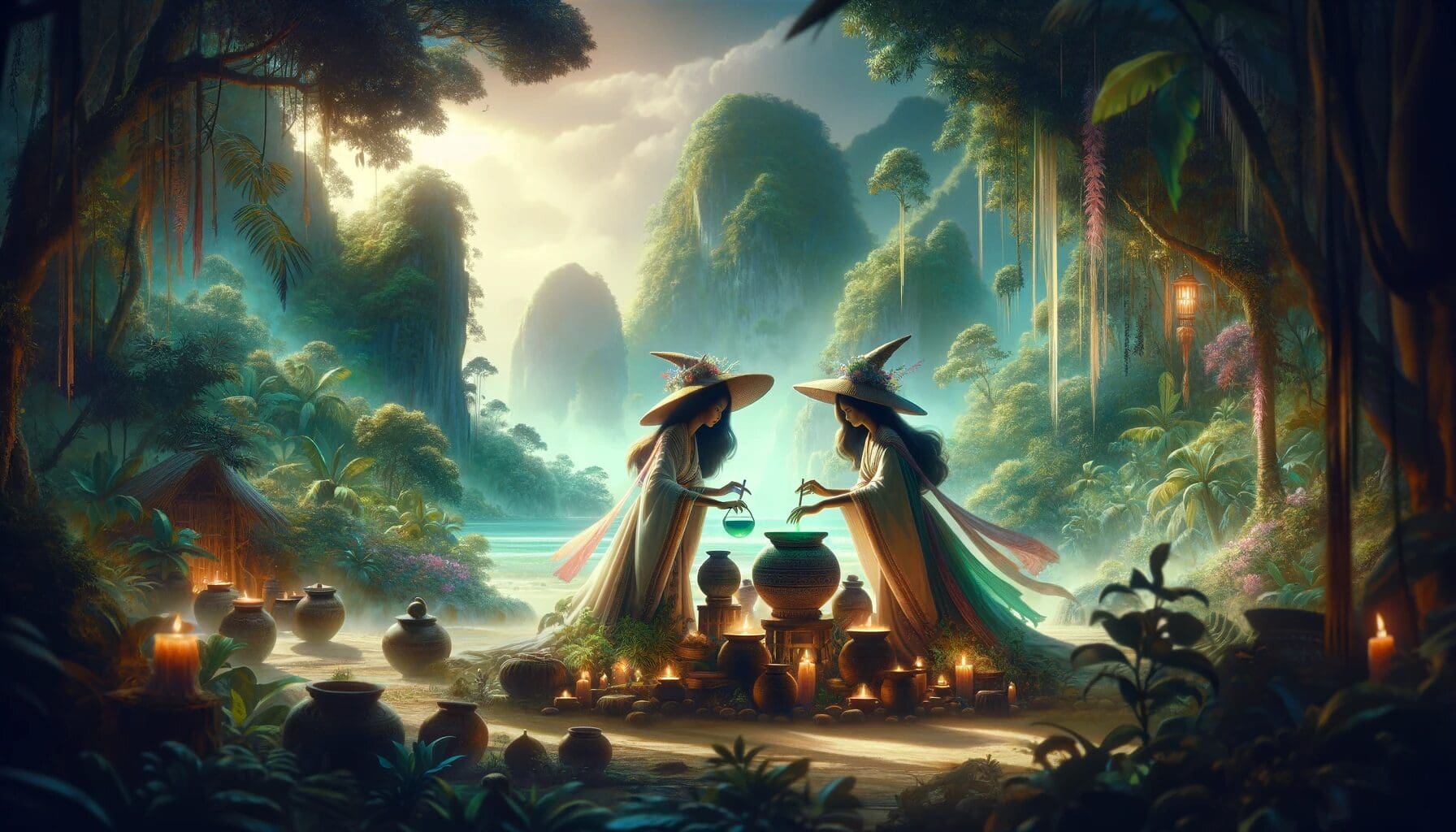 Siquijor Witches, Mystical Island of Healing in Philippines 5 Siquijor witches making love potions in the Philippines.