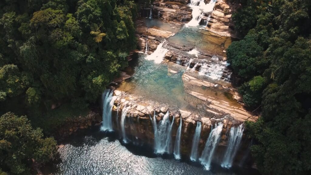 50 Of The Best And Most Famous Landmarks In The Philippines 41 Tinuy-an Falls, Surigao del Sur - A multi-tiered waterfall