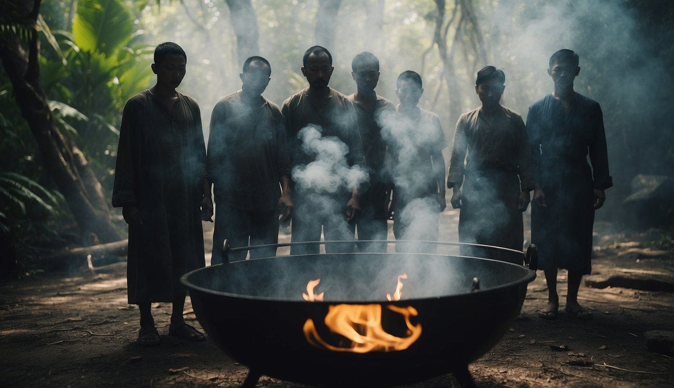 Siquijor Witches, Mystical Island of Healing in Philippines 1 Siquijor local people gathered around a cauldron