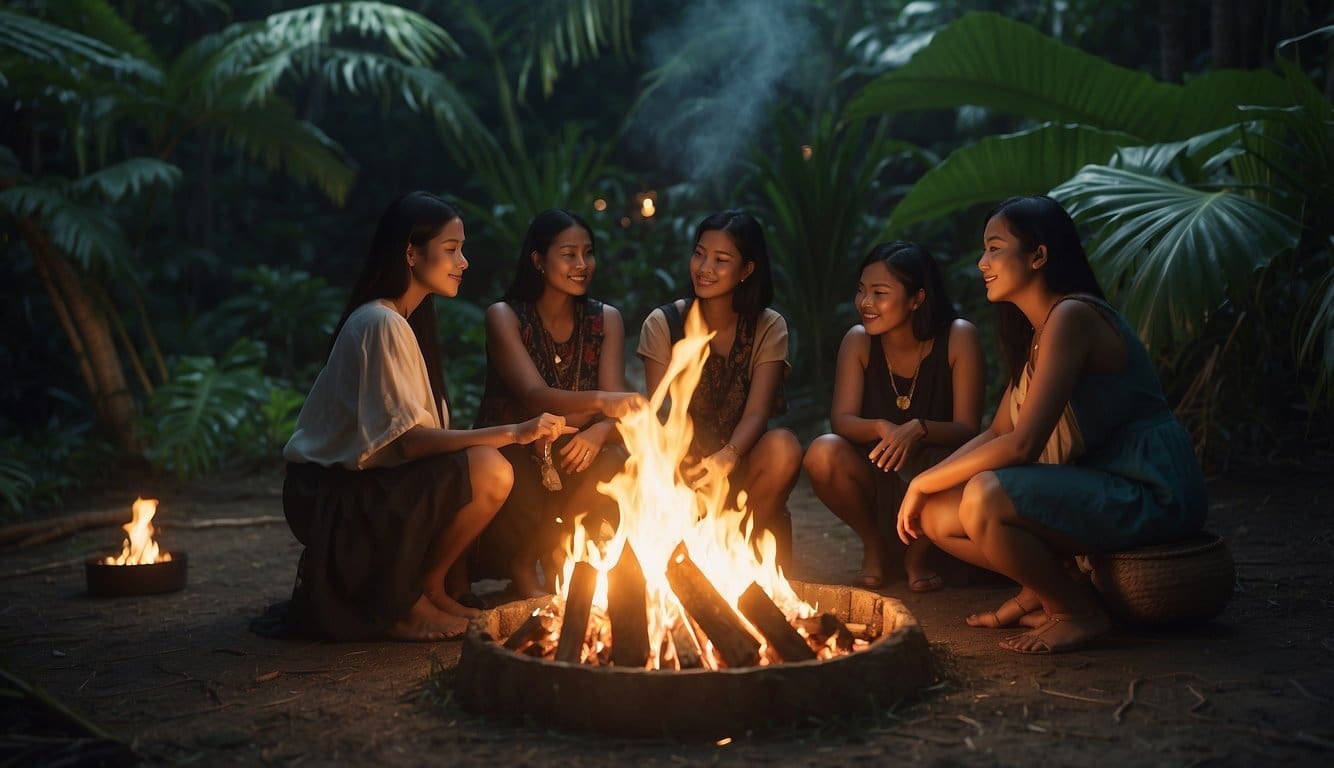 Siquijor Witches, Mystical Island of Healing in Philippines 2 Siquijor witches gathered around a fire