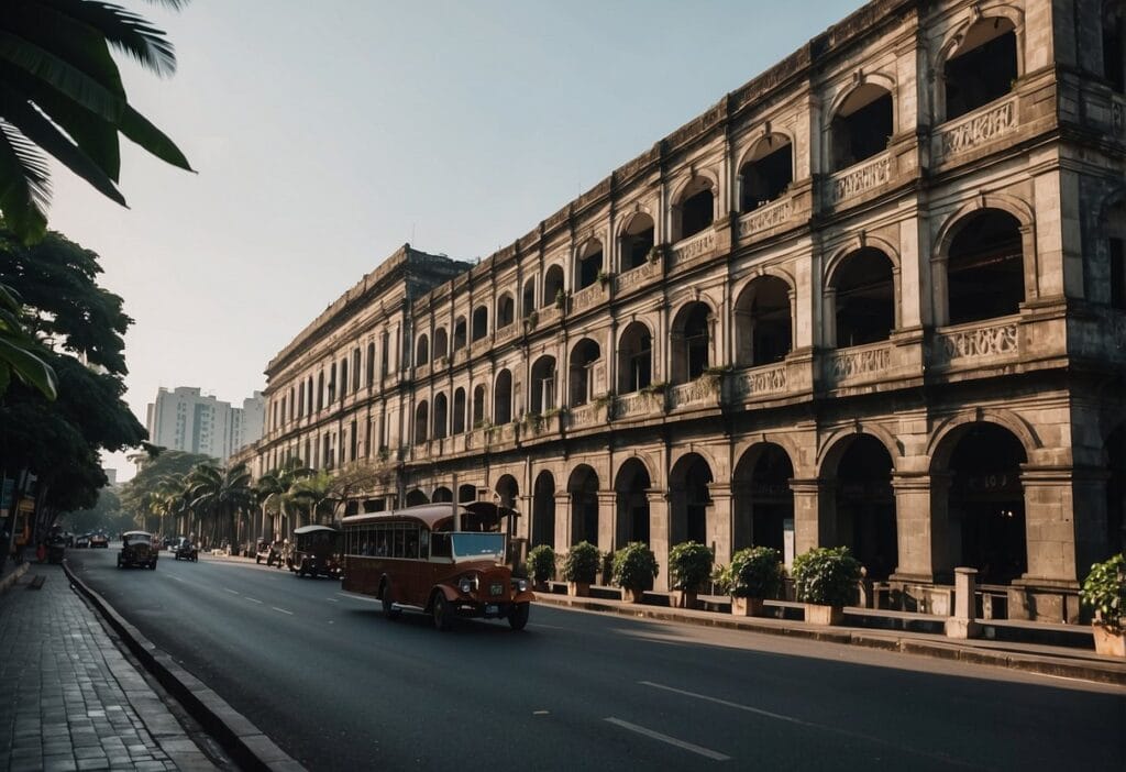 Intramuros Manila: Exploring the Historic Walled City of the Philippines 2 The bustling streets of Intramuros, Manila, lined with historic buildings and museums, showcase the rich cultural heritage of the Philippines