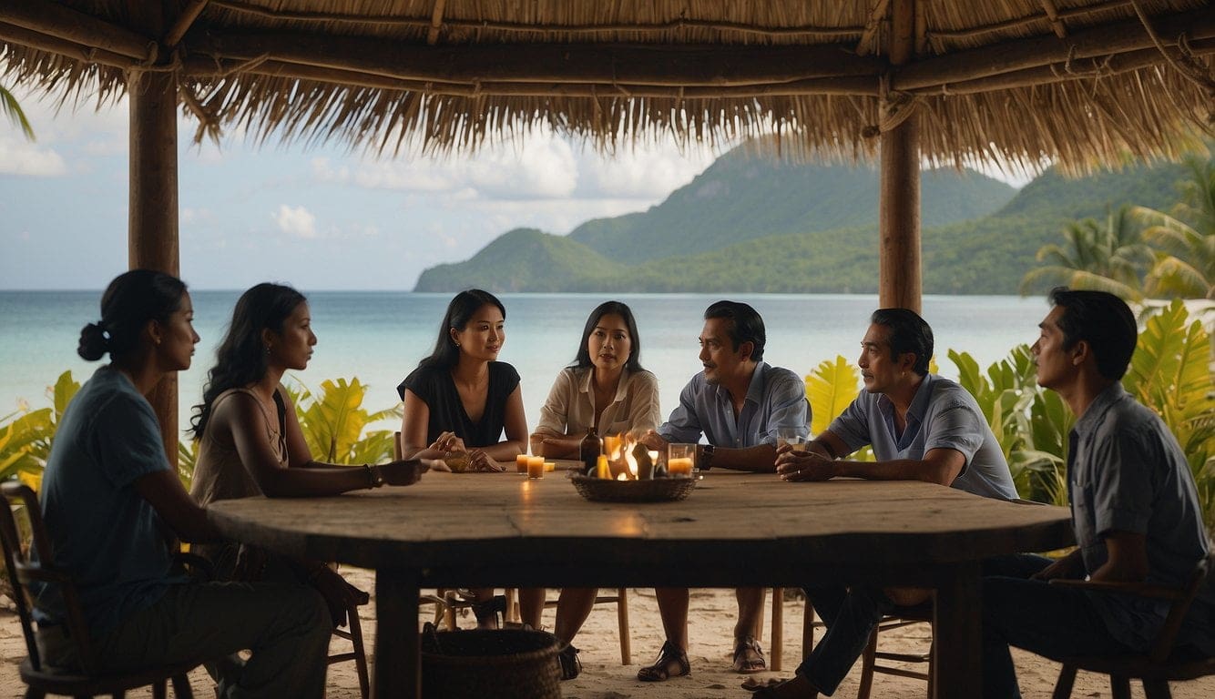 Siquijor Witches, Mystical Island of Healing in Philippines 7 siquijor locals at a table discussing witches and folklore