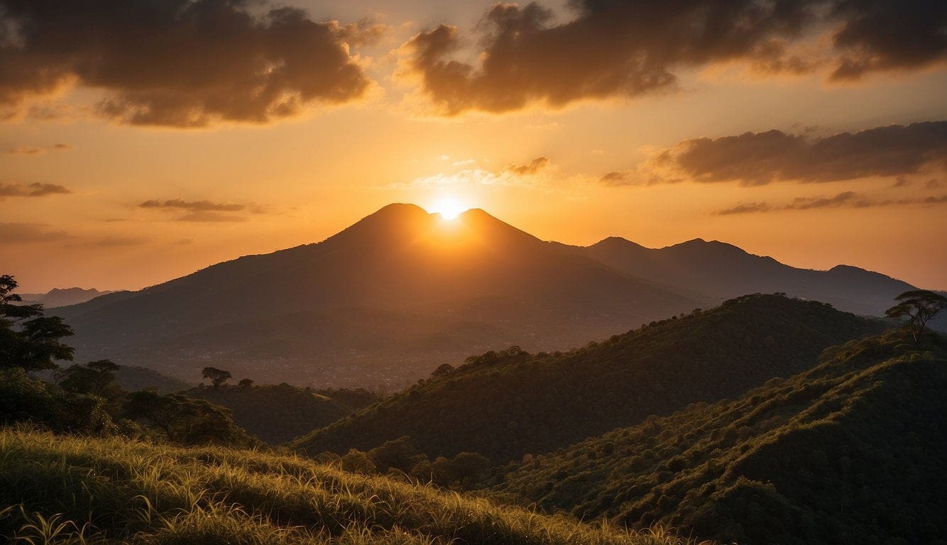Mount Bandilaan National Park, Siquijor's Highest Peak 8 Sunset over Mount Bandilaan