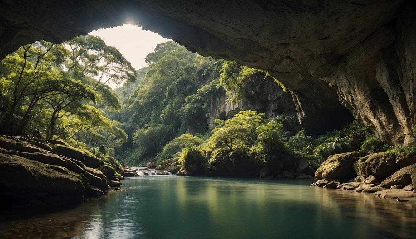 What To Know Before Exploring Cantabon Cave in Siquijor 3 Water flowing under a cave opening