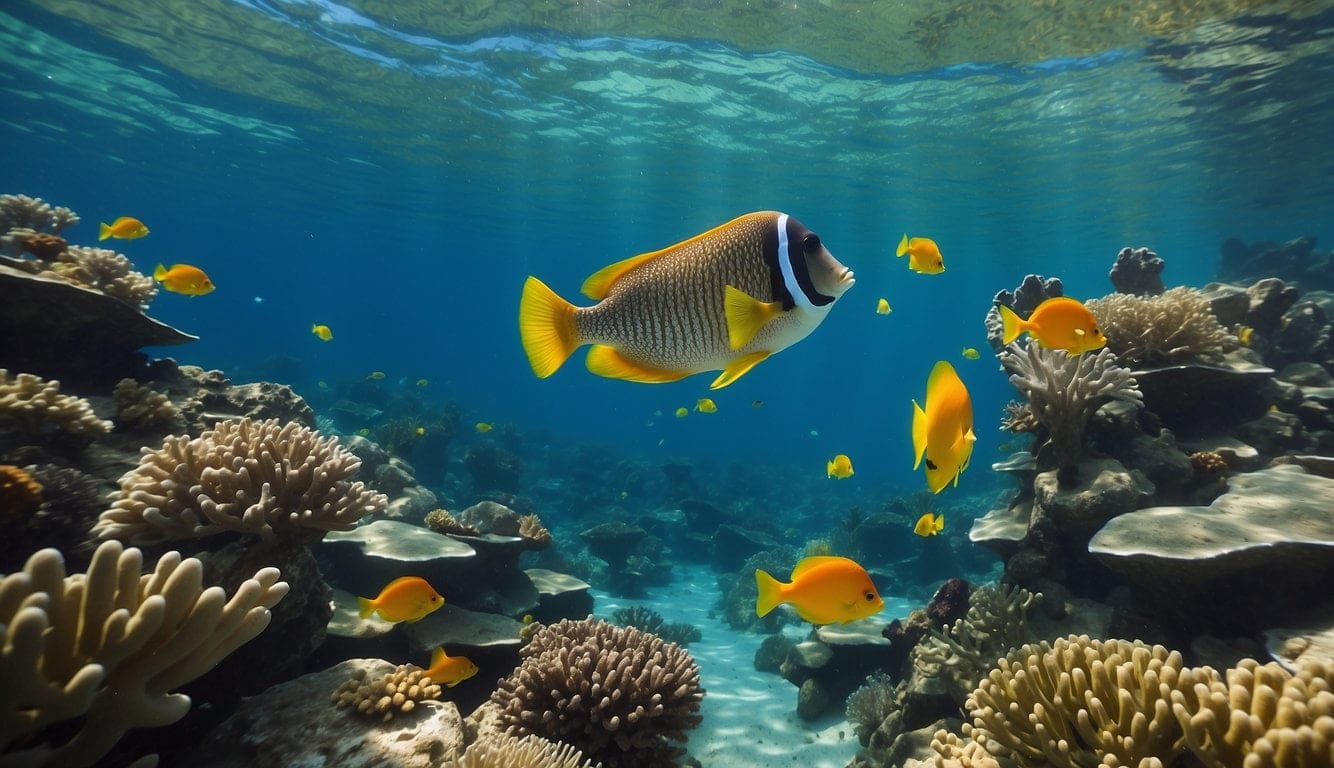 Can You Go Snorkeling While Pregnant: Pregnancy Safety Tips 4 Tropical fish in water seen from a diver