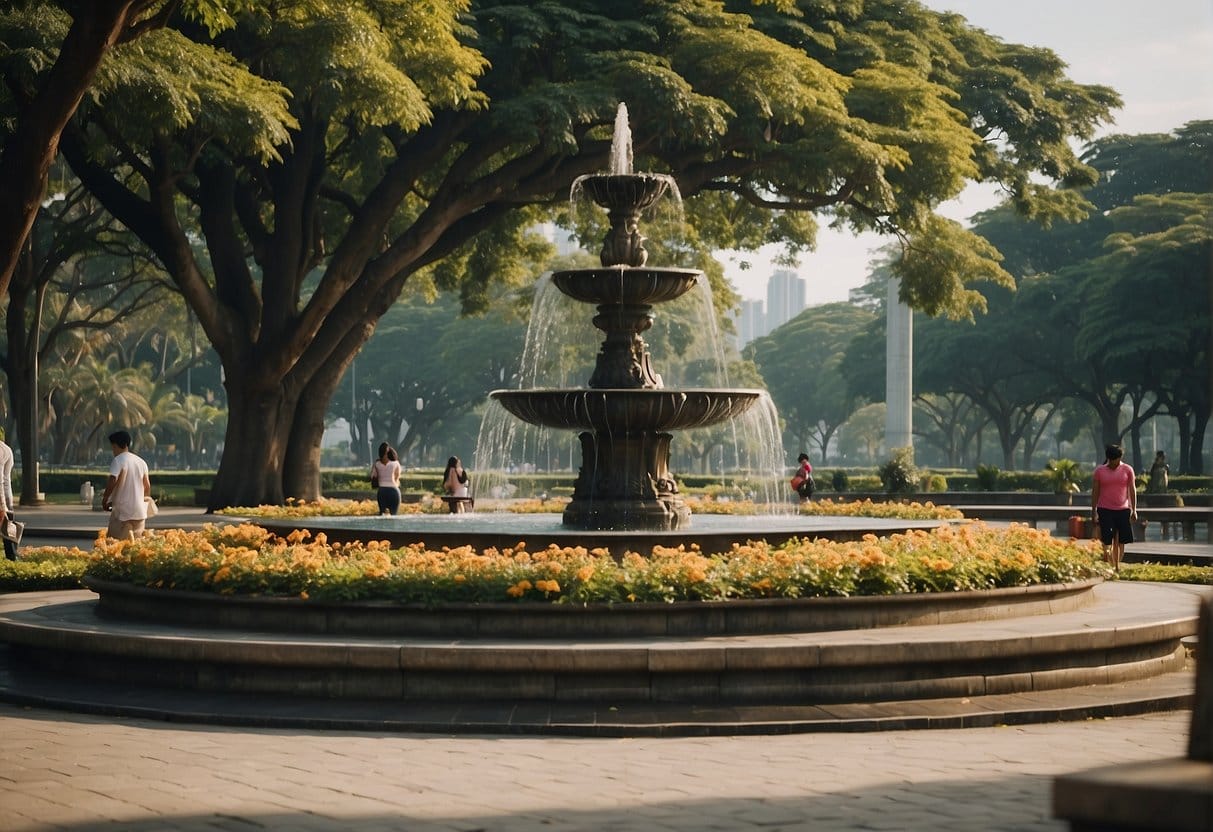 Rizal Park Manila: Exploring the Historic Landmark and Cultural Hub 7 Lush greenery, vibrant flowers, and iconic monuments fill the spacious Rizal Park in Manila. Fountains and benches offer relaxation, while historical buildings provide a sense of grandeur